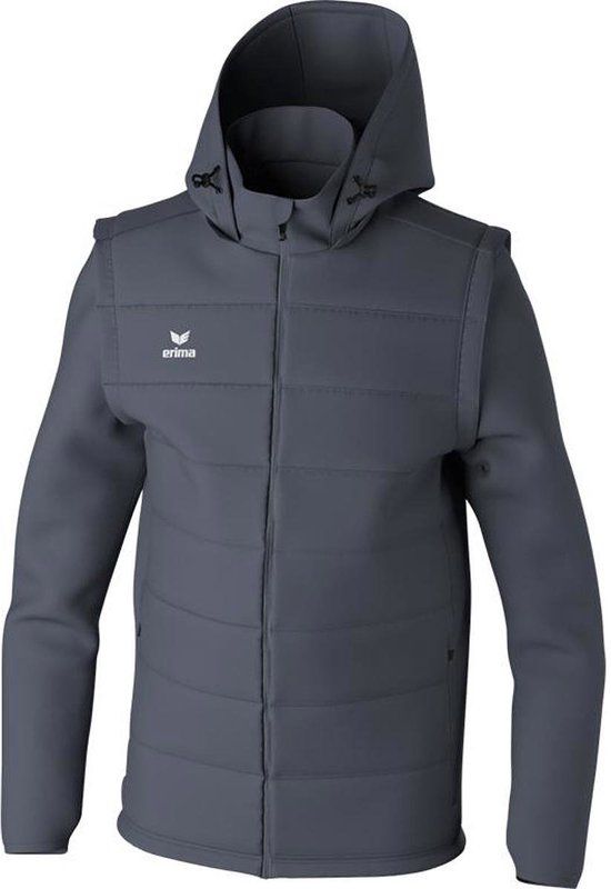 Erima Team Jack Met Afneembare Mouwen Heren - Grijs | Maat: 4XL
