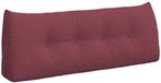 vidaXL Rugkussen Wijnrood 120 x 24 x 50 cm Stof