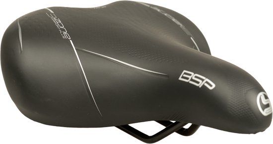 Selle Bassano Volare BigCity XXL zadel - zwart - stadsfiets - unisex