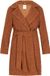 IZIA Mantel Lange Mouw Vrouwen Bruin Polyester