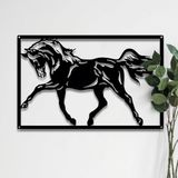 Unyqoos® Moderne metalen wanddecoratie zwart