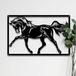 Unyqoos® Moderne metalen wanddecoratie zwart