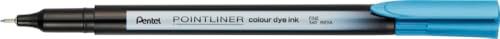 Pentel Pointliner colour S40 Fineliner - dye ink, 0,4 mm, turquoise (12 stuks)