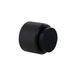 EVI Herrajes I 198MOCNG Wand-deurstopper, diamantkartels, diameter 28 x 28 mm, zwart gelakt staal, zwart rubber, montage met lijm en schroeven