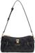 GUESS Yesba Mini Top Zip Bag Coal Logo donkergrijs