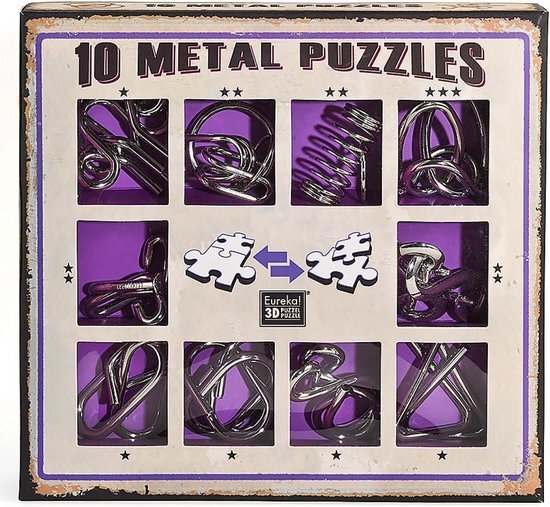 Eureka 3D 10 Metal purple set 10 stuks