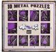 Eureka! 10 Metalen Puzzels Paarse Editie - 3D Puzzel voor Kinderen en Volwassenen