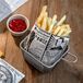 Garcia de Pou Friet- of snackzakje vetvrij papier bladmotief 12x12 cm | 1000 stuks