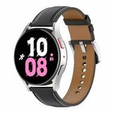Samsung Luxe Leren Bandje - Zwart - Galaxy Watch 7 / FE - 40mm & 44mm