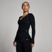 MyProtein MP Dames Tempo Naadloze Cropped Jas - Zwart - S
