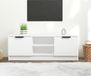 Maison Exclusive - Meuble TV blanc 102x35x36,5 cm Matériau dérivé du bois