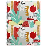 Silvine A4 draadgebonden notebooks, diverse Marlene West-ontwerpen. 160 pagina's, bekleed met marge. Ref TWA4MW