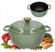 GreenPan braadpan in geëmailleerde gietijzer, 5,8 liter, groene kleur, geschikt voor inductie- en gasfornuis