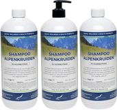 Claudius Cosmetics B.V. Alpenkruiden Shampoo - 1 liter - Set van 3 stuks