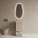 Boss & Wessing BWS Riga Kasjmier Toiletmeubel Met Fontein 40x50x22 cm - Travertin Geribbeld