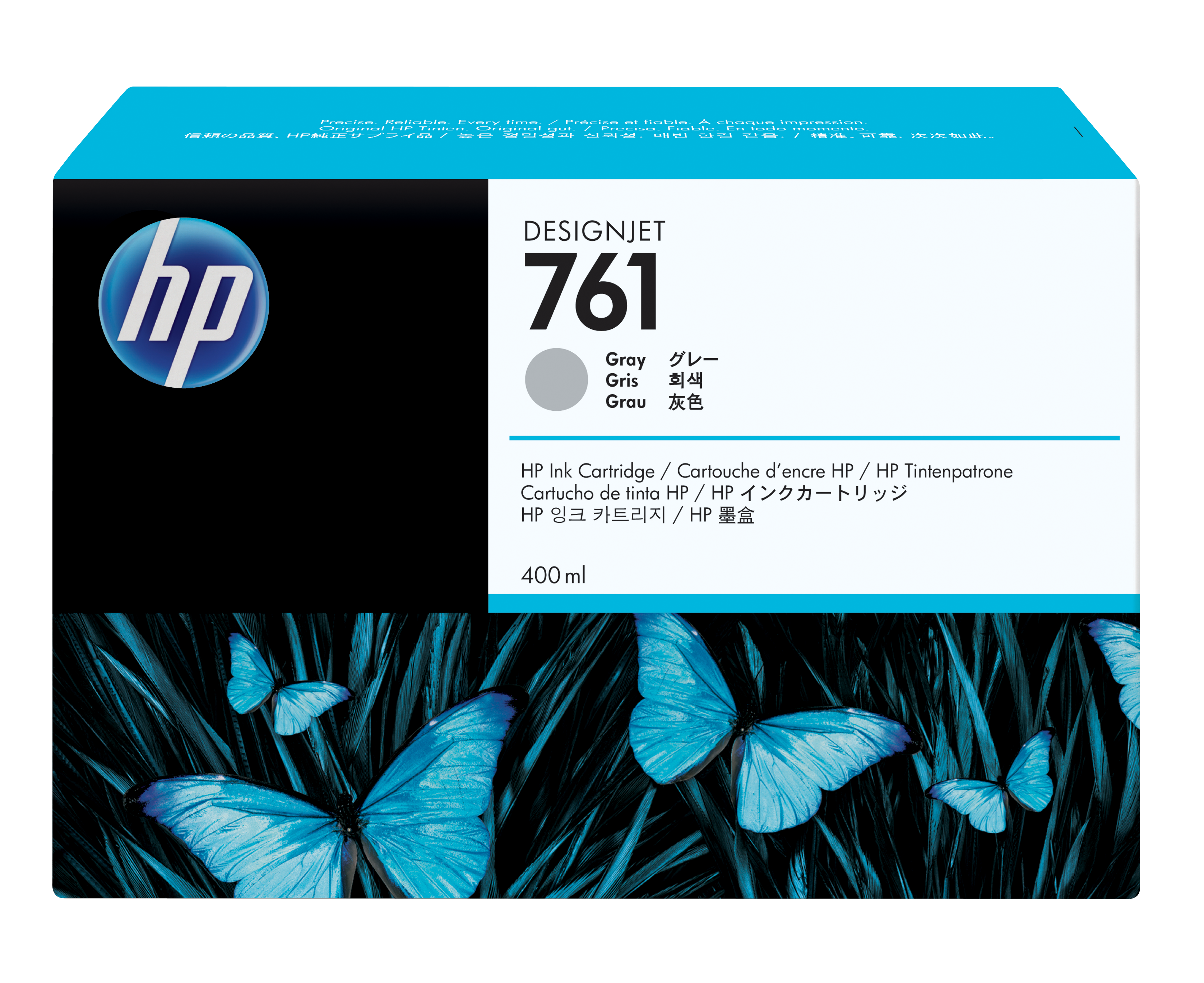 HP 761 DesignJet inktcartridge - Grijs - 400 ml
