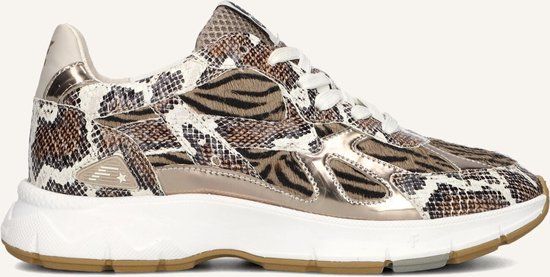 Floris van Bommel Sfw-10167 Daysi Sneakers - Leer - Dames - Bruin - Maat 42
