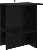 vidaXL Salontafel Zwart eiken 40 x 30 x 49 cm Bewerkt hout