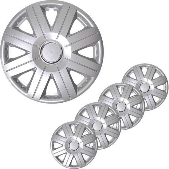 PRO plus Wieldoppen Cosmos 16 Inch Zilver Set Van 4