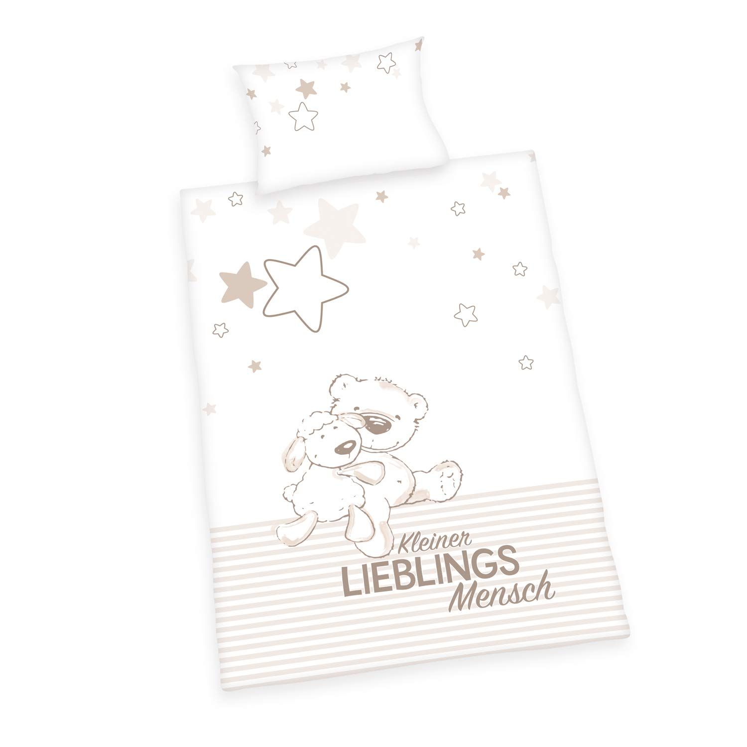 HERDING Beddengoed Kleiner Lieblingsmensch GOTS 100x135 cm