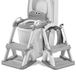 Toilettrainer voor peuters met opstapje – Kinder WC-bril met ladder – Opvouwbare toiletverkleiner met antislip en handgrepen – Potje met trapje