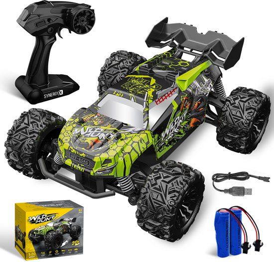 SynergyX Bestuurbare Auto - RC Afstandsbestuurbare Raceauto met 2 Accu's