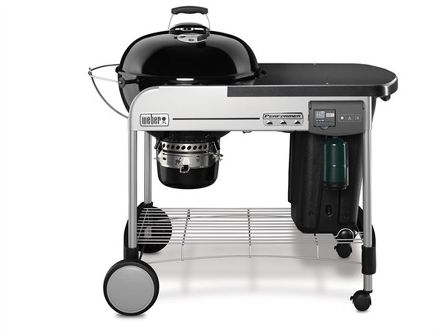 Weber Performer Deluxe GBS Charcoal BBQ - Black & Stainless Steel