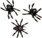 Amscan Europe Gmbh Nep spinnen - 8x stuks - zwart - 4 x 3 cm - Halloween - Horror - Feestdecoratie