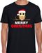 Bellatio Decorations Christmas uil t-shirt - heren - zwart XL