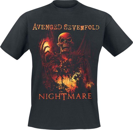 Avenged Sevenfold Nightmare Heren T-shirt - zwart - XXL