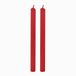 Cereria Di Giorgio - 8 cilindrische kaarsen - diameter 2,2 cm hoogte 25 cm - kleur rood - brandduur 8 uur