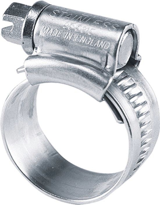 JCS slangklem 25-35mm - RVS