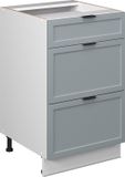 Vicco Keukenonderkast Fame-Line 50 cm WB anthracite bleu clair-gris