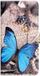 Merkloos Samsung Galaxy A14 Hoesje Portemonnee Book Case Butterfly Print