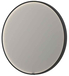 Ink SP24 Spiegel - 80x4x80cm - LED colour changing - dimbaar - Spiegelverwarming - rond - zwart mat