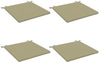 vidaXL - 4-delig - Zitkussen - SOEST - 4 - st - 100% - Polyester - Lichtgroen
