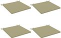 vidaXL - 4-delig - Zitkussen - SOEST - 4 - st - 100% - Polyester - Lichtgroen