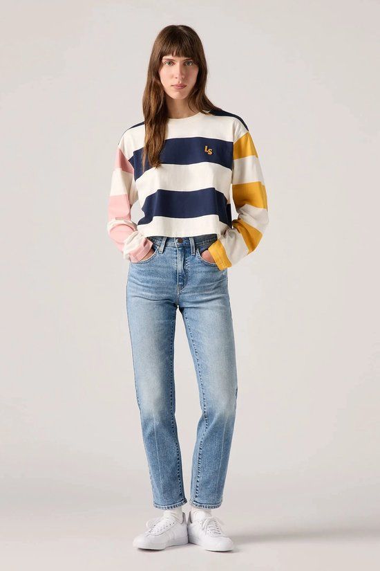 Levi's Dames 724 High Rise Straight Jeans Choose to Rise W27 x L32