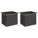 vidaXL Jardinière de jardin avec LED 2 pc Noir 50 x 60 x 48 cm Acier