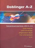 Doblinger Catalogue 2012/2013 Liste complète