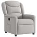 vidaXL Fauteuil verstelbaar stof wolk grijs