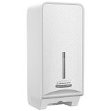 Kimberly-Clark Professional ICON-dispenser voor losse vellen toiletpapier (53949) met witte afdeklijst in mozaïekdesign