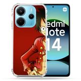 Cokitec Xiaomi Redmi Note 14 4G Manga One Piece Luffy Versterkte hoes