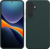 kwmobile telefoonhoesje geschikt voor Samsung Galaxy S24 Plus - Hoesje met siliconen coating - Smartphone case in mosgroen