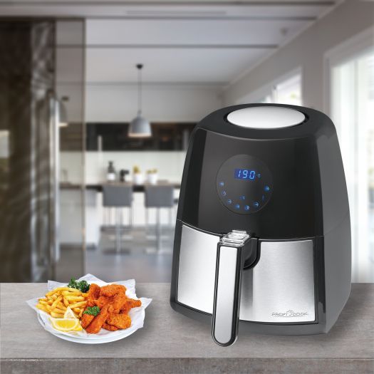 ProfiCook PC-FR 1147 H - Heteluchtfriteuse - 2.5L - Zwart/RVS