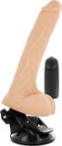 BASECOCK Realistic Vibrator Remote Control Flesh 20cm