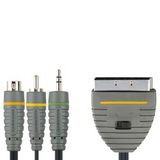 Bandridge BVL6802 - Audio kabel - Grijs, Zwart