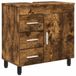 vidaXL Vaniteitsunit Badkamer Gerookt eiken 60 x 35 x 60 cm
