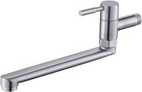 Merkloos Wastafelkraan Muur - Koudwaterkraan Keuken - Zilverkleurig