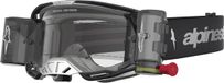 Alpinestars Vision 8 Amber Roll-Off Motocrossbril - Zwart/Zilver